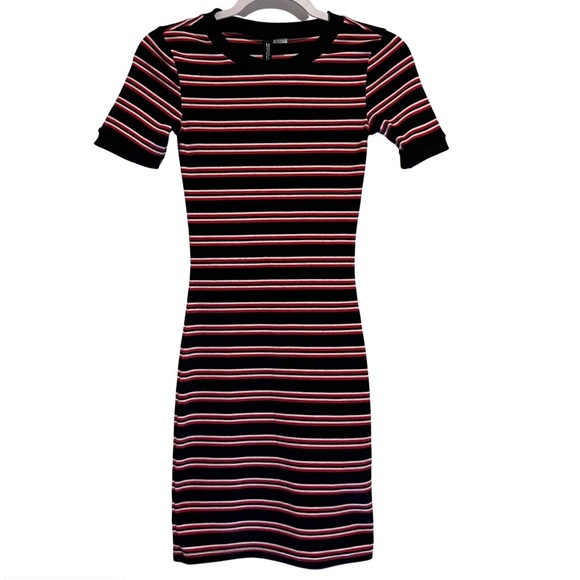 h&m striped bodycon dress Black Bodycon Dress Mini Long Sleeve Burnout